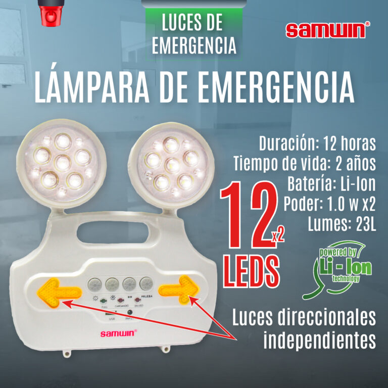 Lámpara de emergencia + Lámpara de emergencia portátil GRATIS Power